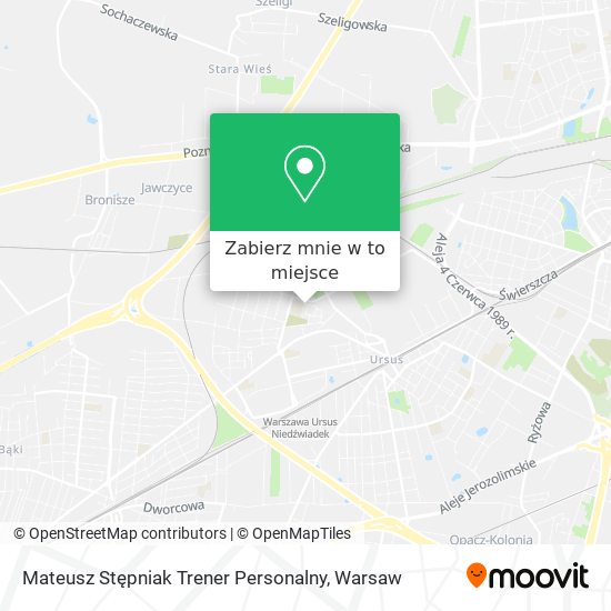 Mapa Mateusz Stępniak Trener Personalny