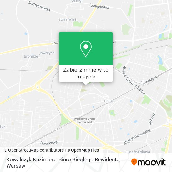 Mapa Kowalczyk Kazimierz. Biuro Biegłego Rewidenta