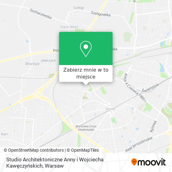 Mapa Studio Architektoniczne Anny i Wojciecha Kawęczyńskich