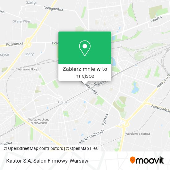 Mapa Kastor S.A. Salon Firmowy