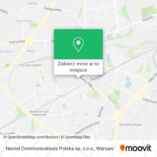 Mapa Neotel Communications Polska sp. z o.o.