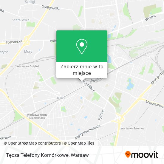 Mapa Tęcza Telefony Komórkowe