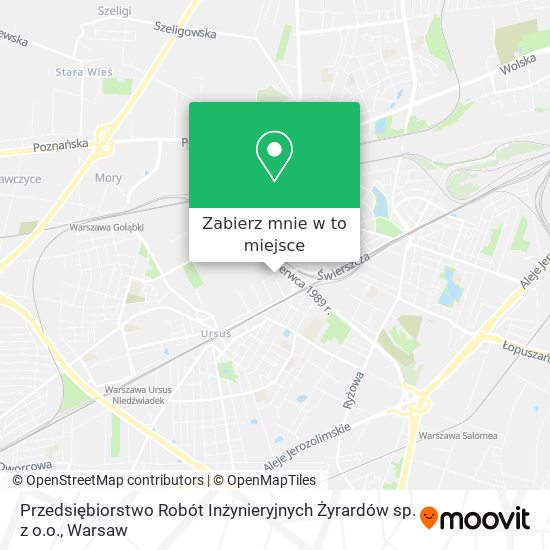 Mapa Przedsiębiorstwo Robót Inżynieryjnych Żyrardów sp. z o.o.