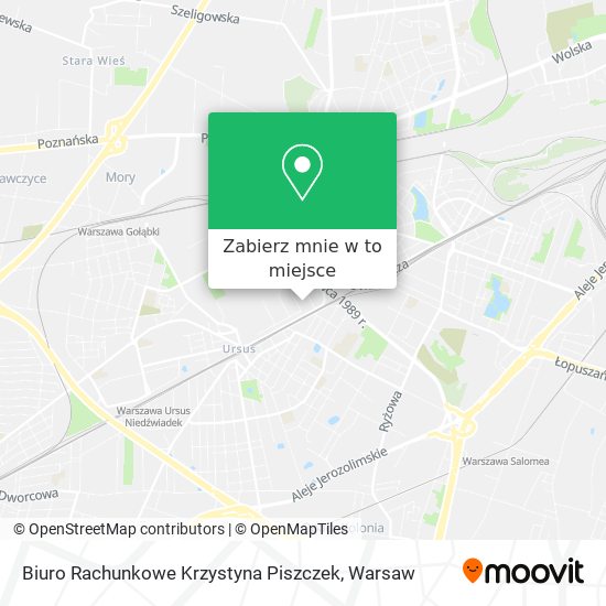 Mapa Biuro Rachunkowe Krzystyna Piszczek