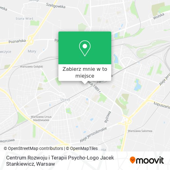 Mapa Centrum Rozwoju i Terapii Psycho-Logo Jacek Stankiewicz