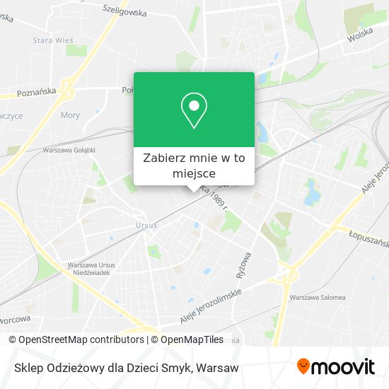 Mapa Sklep Odzieżowy dla Dzieci Smyk