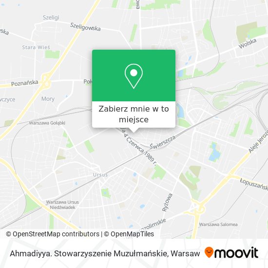 Mapa Ahmadiyya. Stowarzyszenie Muzułmańskie