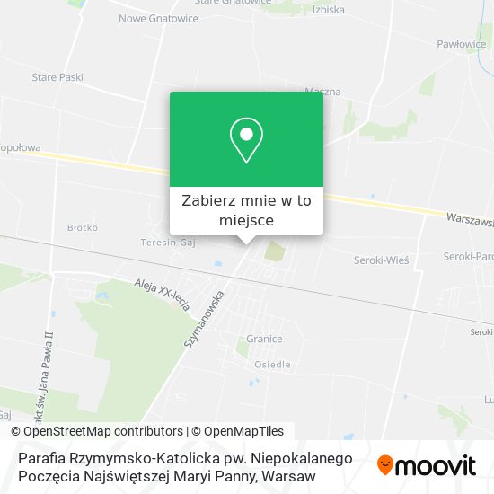 Mapa Parafia Rzymymsko-Katolicka pw. Niepokalanego Poczęcia Najświętszej Maryi Panny