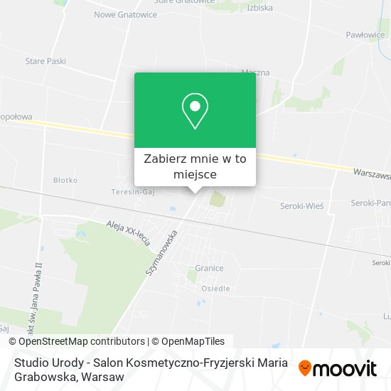 Mapa Studio Urody - Salon Kosmetyczno-Fryzjerski Maria Grabowska