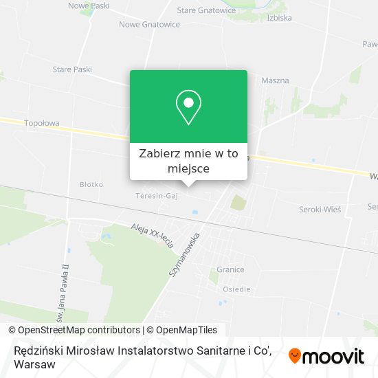 Mapa Rędziński Mirosław Instalatorstwo Sanitarne i Co'