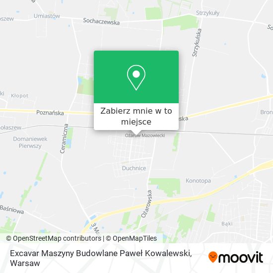 Mapa Excavar Maszyny Budowlane Paweł Kowalewski