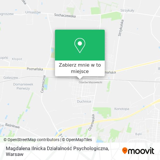 Mapa Magdalena Ilnicka Działalność Psychologiczna