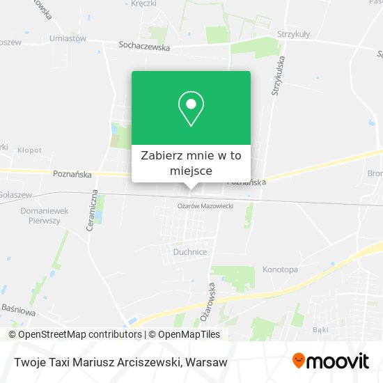 Mapa Twoje Taxi Mariusz Arciszewski