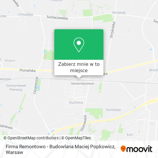 Mapa Firma Remontowo - Budowlana Maciej Popkowicz