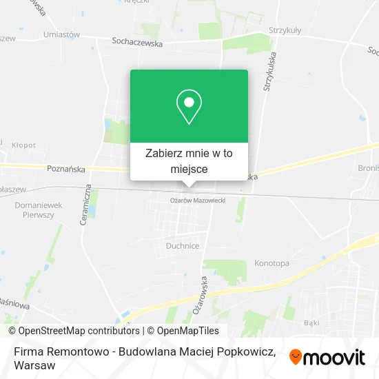 Mapa Firma Remontowo - Budowlana Maciej Popkowicz