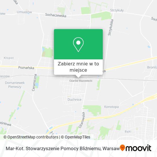 Mapa Mar-Kot. Stowarzyszenie Pomocy Bliźniemu