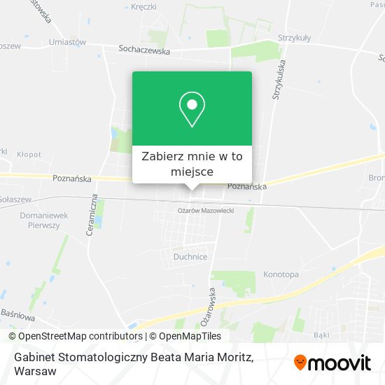 Mapa Gabinet Stomatologiczny Beata Maria Moritz