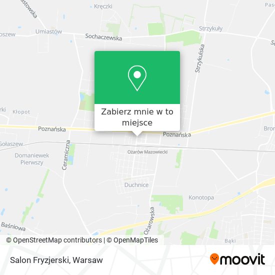 Mapa Salon Fryzjerski