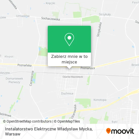 Mapa Instalatorstwo Elektryczne Władysław Mycka
