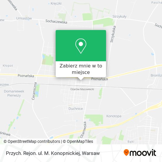 Mapa Przych. Rejon. ul. M. Konopnickiej