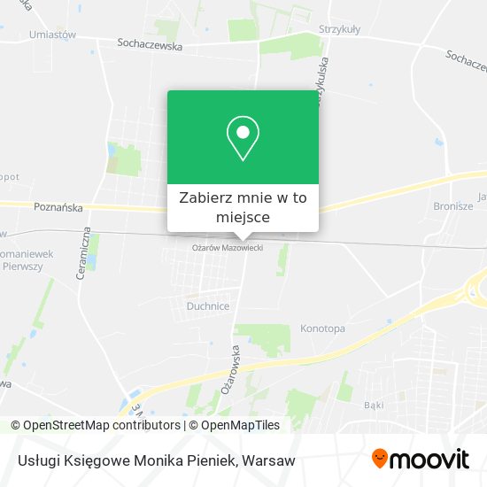 Mapa Usługi Księgowe Monika Pieniek