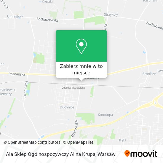 Mapa Ala Sklep Ogólnospożywczy Alina Krupa