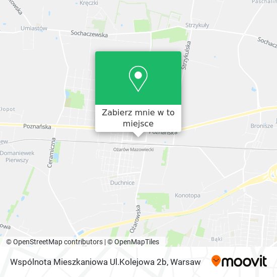 Mapa Wspólnota Mieszkaniowa Ul.Kolejowa 2b