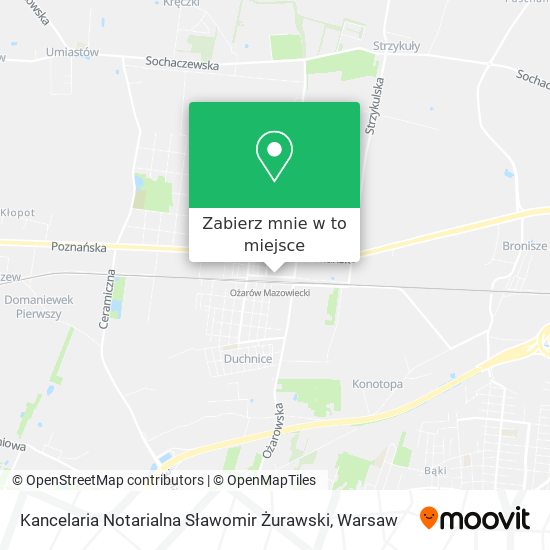 Mapa Kancelaria Notarialna Sławomir Żurawski