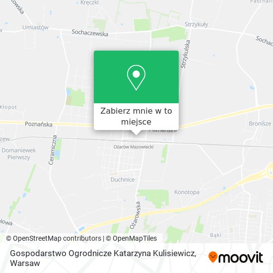 Mapa Gospodarstwo Ogrodnicze Katarzyna Kulisiewicz