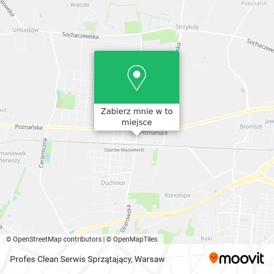 Mapa Profes Clean Serwis Sprzątający