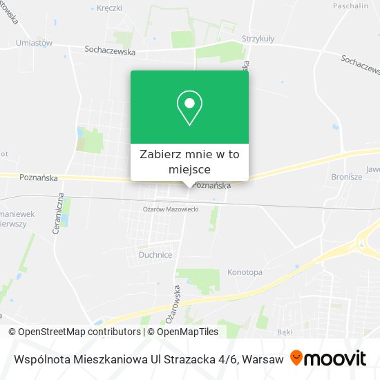 Mapa Wspólnota Mieszkaniowa Ul Strazacka 4 / 6