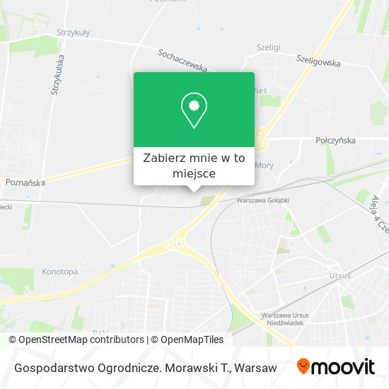 Mapa Gospodarstwo Ogrodnicze. Morawski T.