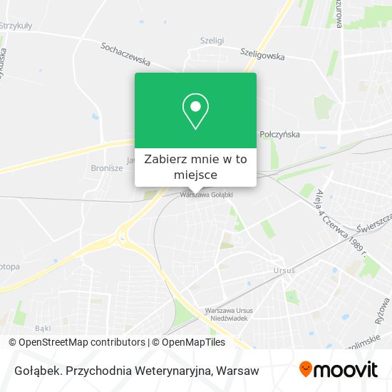 Mapa Gołąbek. Przychodnia Weterynaryjna