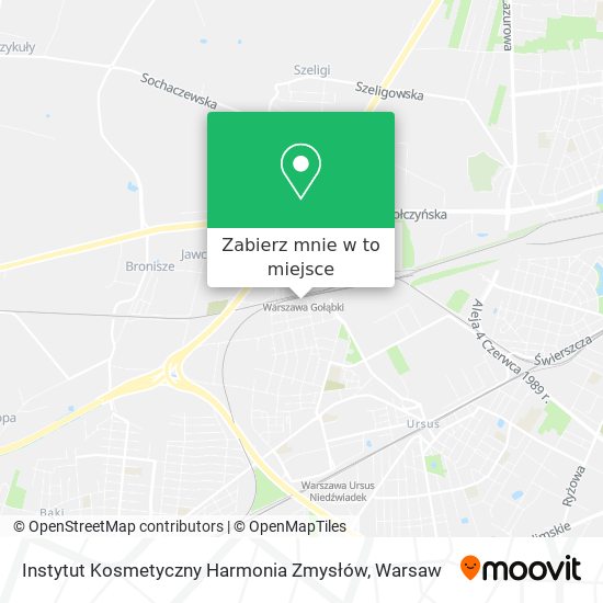 Mapa Instytut Kosmetyczny Harmonia Zmysłów