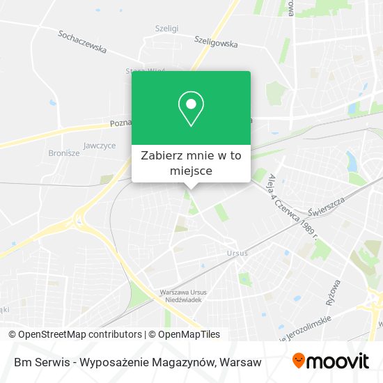 Mapa Bm Serwis - Wyposażenie Magazynów