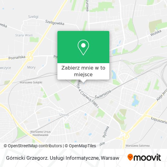 Mapa Górnicki Grzegorz. Usługi Informatyczne