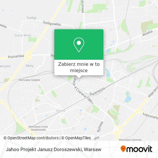 Mapa Jahoo Projekt Janusz Doroszewski