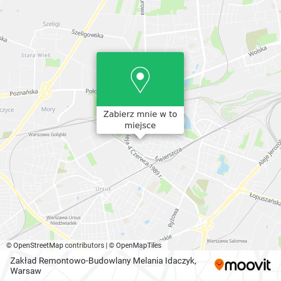 Mapa Zakład Remontowo-Budowlany Melania Idaczyk