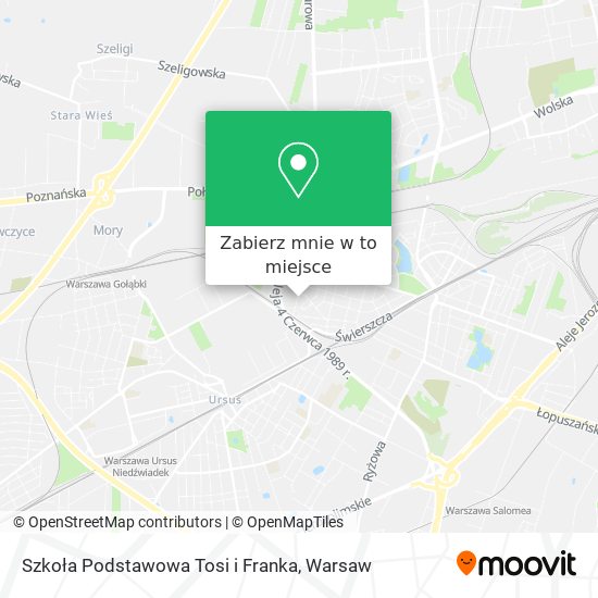 Mapa Szkoła Podstawowa Tosi i Franka