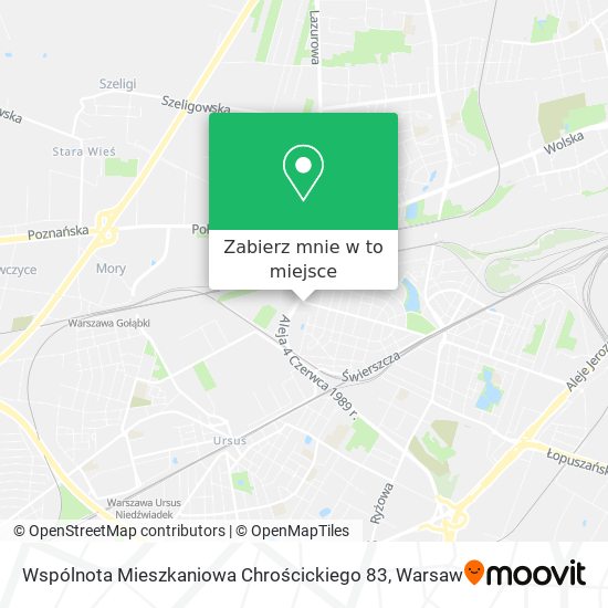 Mapa Wspólnota Mieszkaniowa Chrościckiego 83