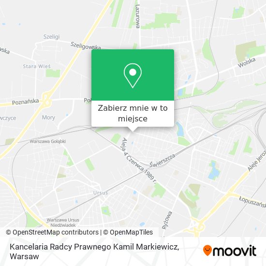 Mapa Kancelaria Radcy Prawnego Kamil Markiewicz