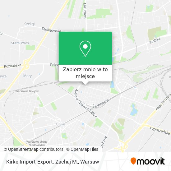 Mapa Kirke Import-Export. Zachaj M.