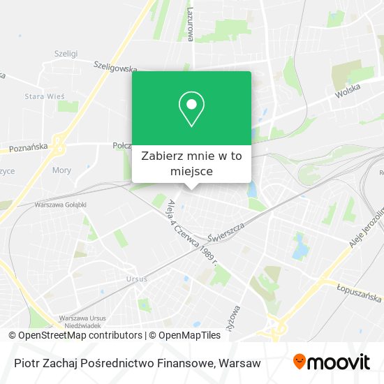 Mapa Piotr Zachaj Pośrednictwo Finansowe