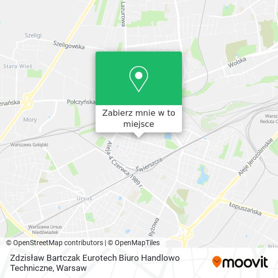 Mapa Zdzisław Bartczak Eurotech Biuro Handlowo Techniczne