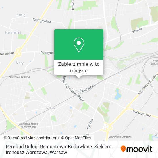 Mapa Rembud Usługi Remontowo-Budowlane. Siekiera Ireneusz Warszawa