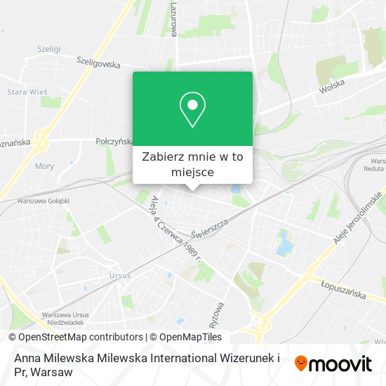 Mapa Anna Milewska Milewska International Wizerunek i Pr