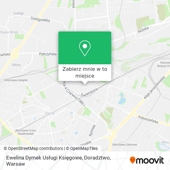 Mapa Ewelina Dymek Usługi Księgowe, Doradztwo