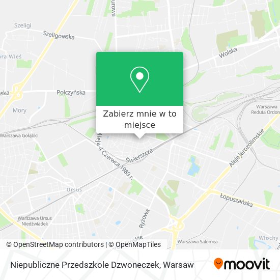 Mapa Niepubliczne Przedszkole Dzwoneczek