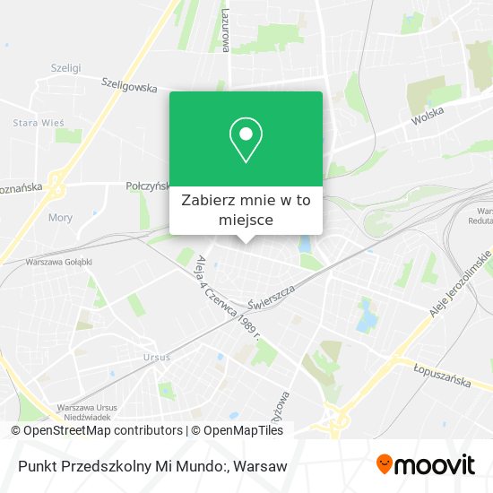 Mapa Punkt Przedszkolny Mi Mundo: