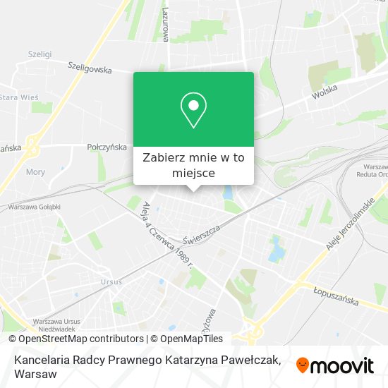 Mapa Kancelaria Radcy Prawnego Katarzyna Pawełczak